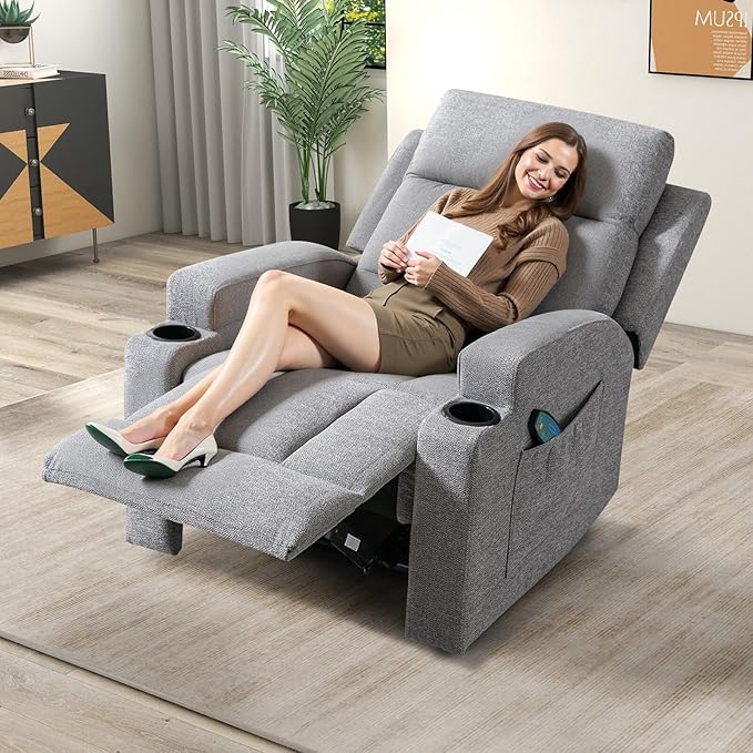 Phoenix Home Manual Recliner Chair Set of 2 - Image 7