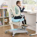 Ergonomic Kids Desk Chair with Footrest & Height-Adjustable Seat, Work & Dining by ERIYA