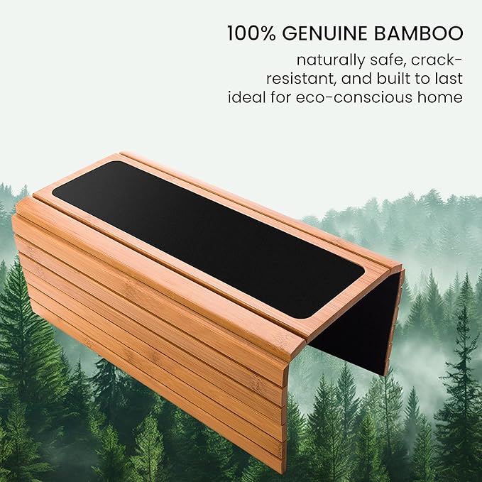 GEHE Couch Arm Tray Table, Flexible/Foldable Sofa Armrest Tray, Couch Armrest - Image 3
