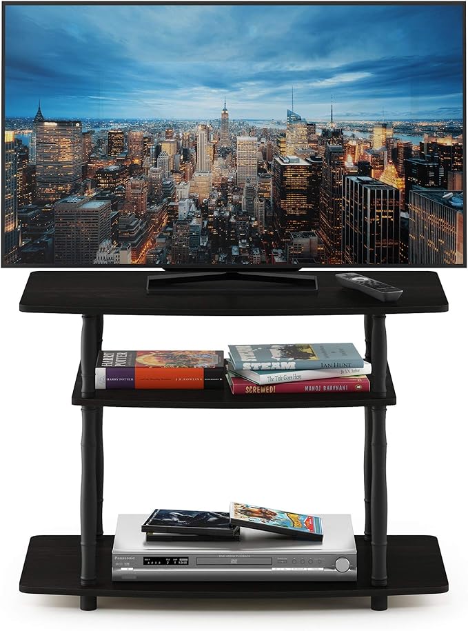 Furinno Turn-N-Tube No Tools 3-Tier Entertainment Center TV Stand - Image 4