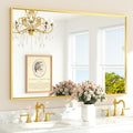 TETOTE Brushed Gold Bathroom Mirror by TETOTE