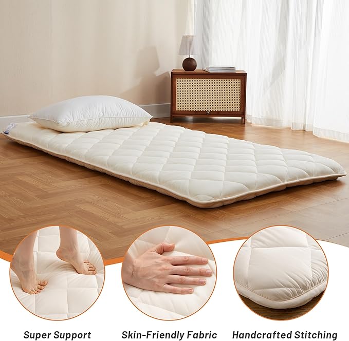 Japanese Floor Futon Mattress, Tatami Mat Sleeping Pad, Shikibuton, Mattress - Image 5