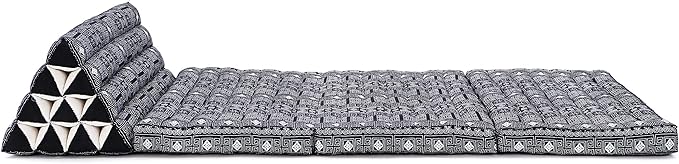 Leewadee 3-Fold Mat XXL with Triangle Cushion – Firm TV Pillow, Foldable - Image 8