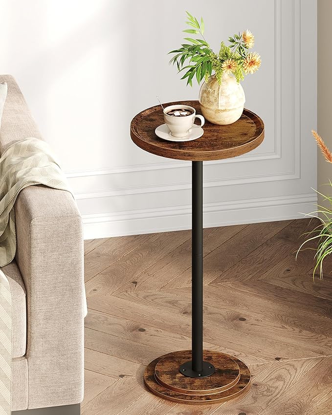 Small Round Side Table, Drink Table by Choezon