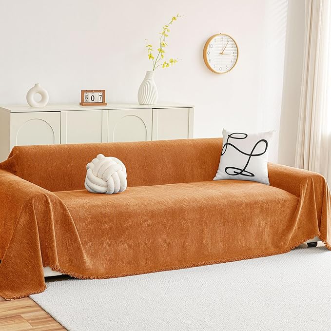 hyha Couch Cover for Dogs, Boho Sofa Covers for 3 Cushion Couch Washable by hyha