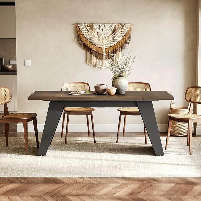 LITTLE TREE 71-Inch Dining Table, Rectangular Kitchen Table - Image 5