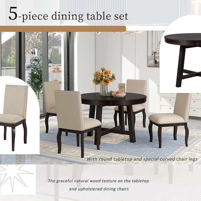 Ball & Cast 5 Piece Dining Table Set - Image 5