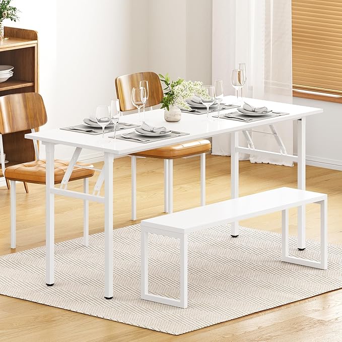 Folding Desk, 62 inch No Assembly Folding Desks - Image 4