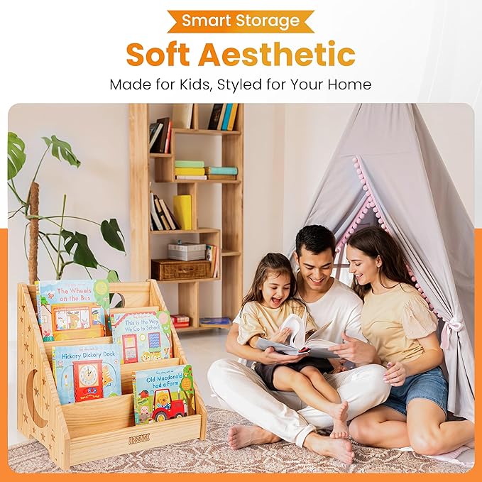 Baby Bookshelf for Toddlers Ages 1-3 - Image 3