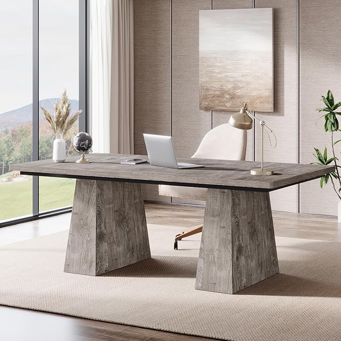 Tribesigns 63-Inch Executive Desk, Large Office Computer Desk by Tribesigns