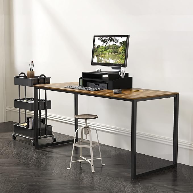 SHW Mission 48-Inch Home Office Computer Desk - Image 2