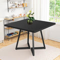 Square Dining Table for 4, 31.5-Inch Farmhouse Dinner Table Wooden Kitchen by Unknown