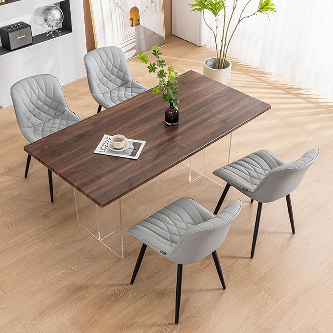 YOUNUOKE Dining Chairs Set of 2 Mid Century Modern Kitchen Chair Comfortable - Image 3