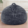 Bean Bag Chair Cover Soft Faux Fur Stuffed Animal Bean Bag Storage, Fluffy by Unknown