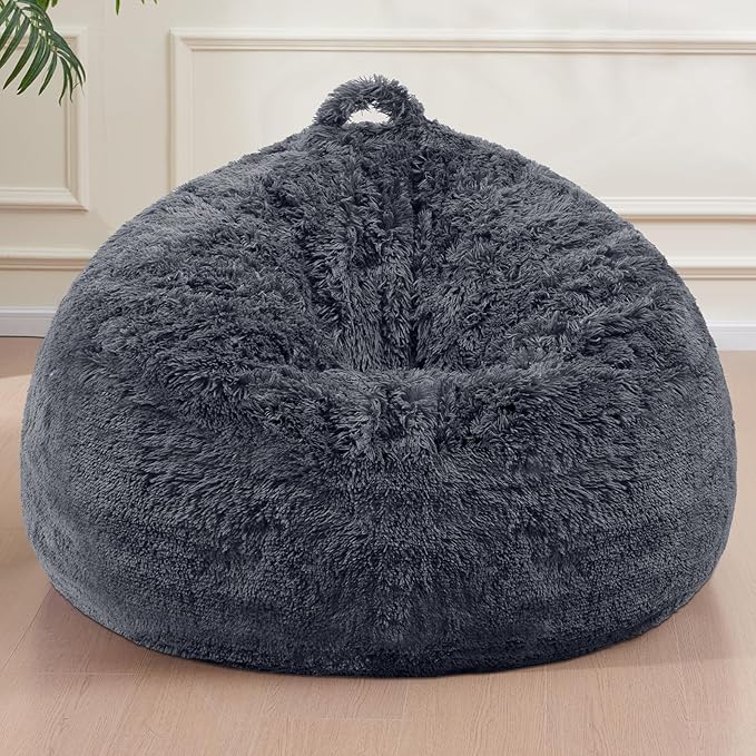 Bean Bag Cover, Faux Fur Comfy Bean Bag Chairs by Unknown