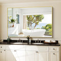 KOCUUY Large Gold Bathroom Mirror, 55x36 inch Rectangular Mirror by KOCUUY