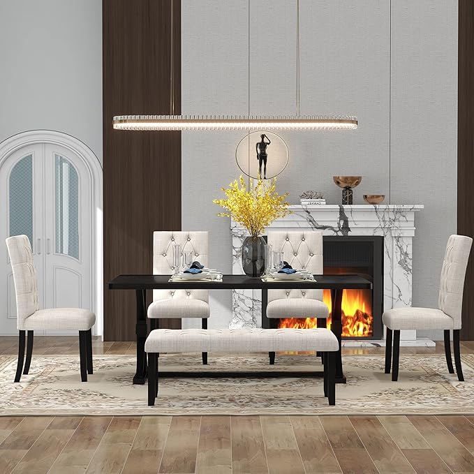 Ball & Cast 6 Piece Dining Table Set - Image 3