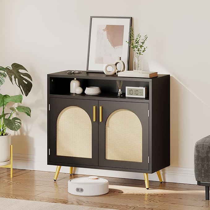 DWVO Buffet Cabinet with Storage, Modern Coffee Bar Cabinets w/Adjustable - Image 3