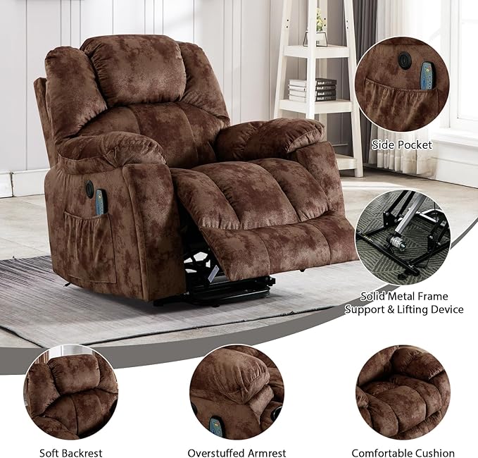 Phoenix Home Large Power Lift Recliner - Image 4