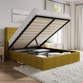 SHA CERLIN Full Size Lift Up Storage Bed/Modern Wingback Headboard/Upholstered by SHACERLIN