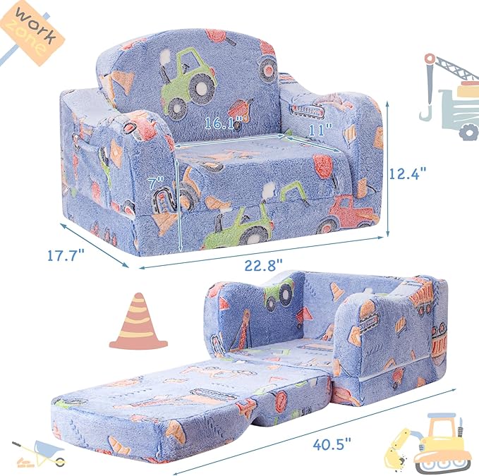 Thick Comfy Toddler Chair and Couch - Image 2
