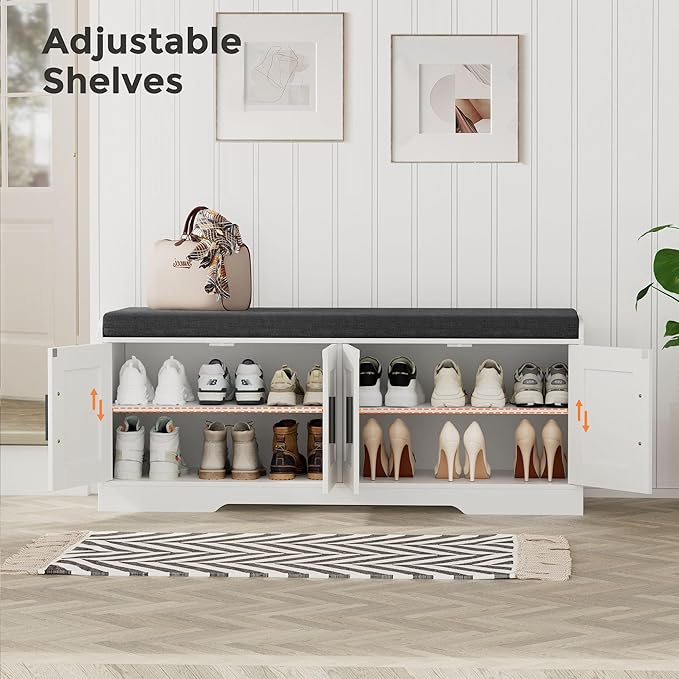 2-Tier Storage Bench, Shoe Bench - Image 6