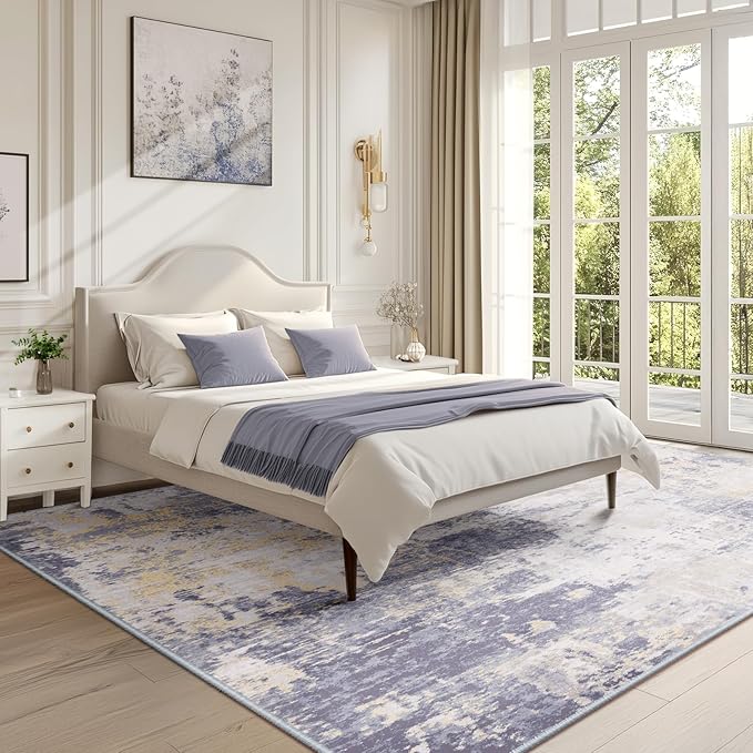 Washable Area Rugs 5'x7' Non-Slip Modern Abstract Soft - Image 7