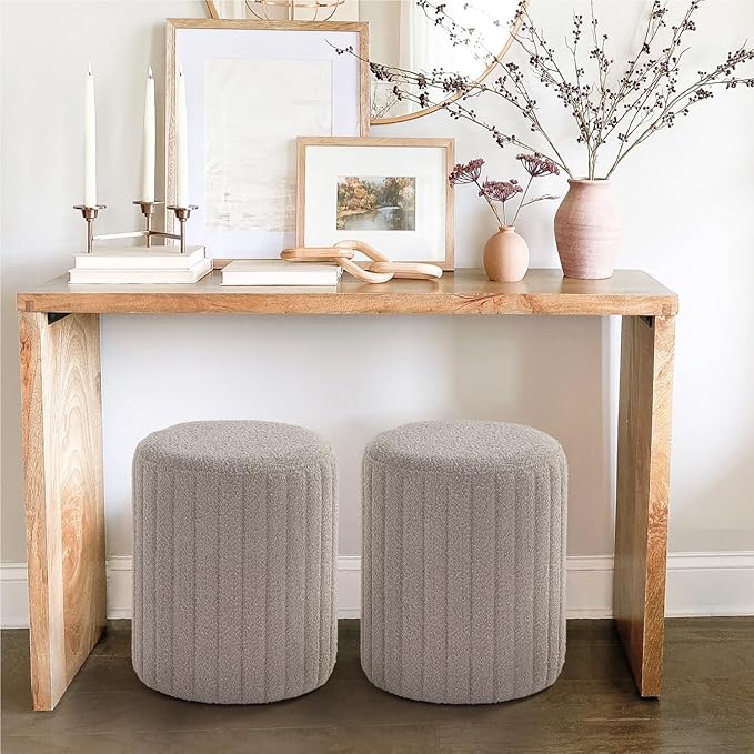 Get Set Style Modern Round Ottoman - Image 6