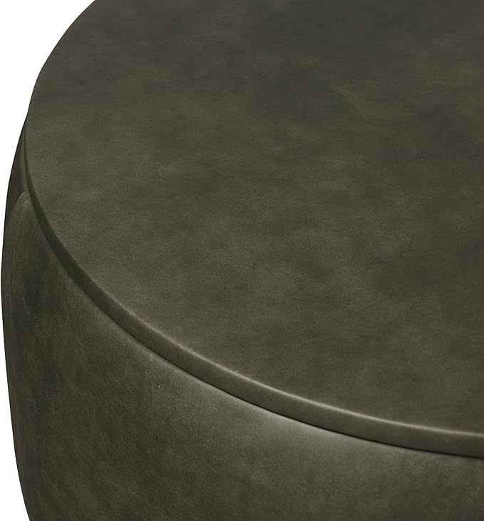 POLY & BARK Herve Storage Ottoman in Olivine Green - Image 8