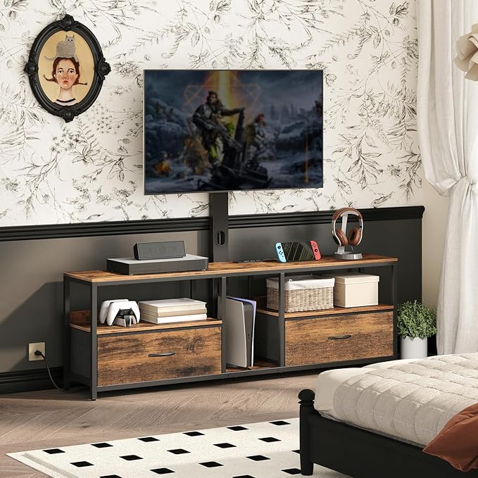 TV Stand with Mount for up to 75", Entertainment Center with Switch-Controlled - Image 4