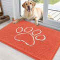 OLANLY Door Mat for Muddy Dog Paws 36x24, Ultra Absorbent Chenille Mud Doormat by OLANLY