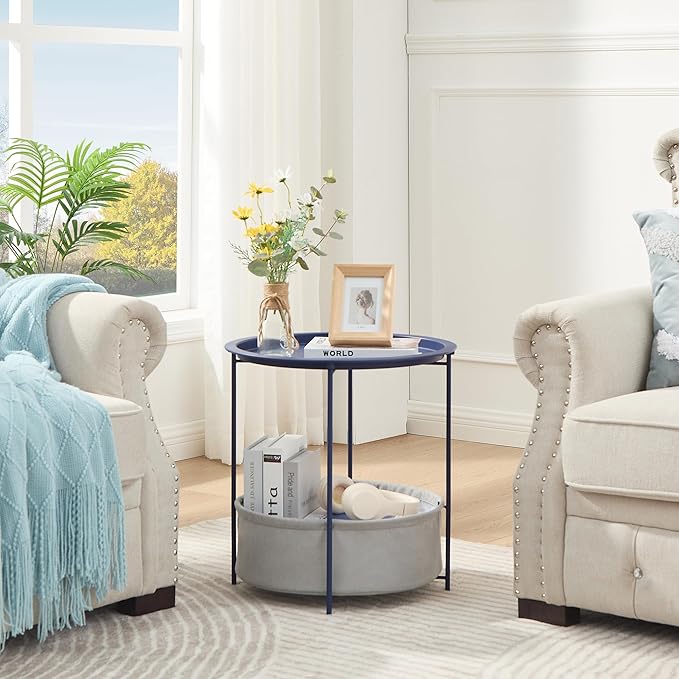 VECELO Round Side/End Table - Image 6