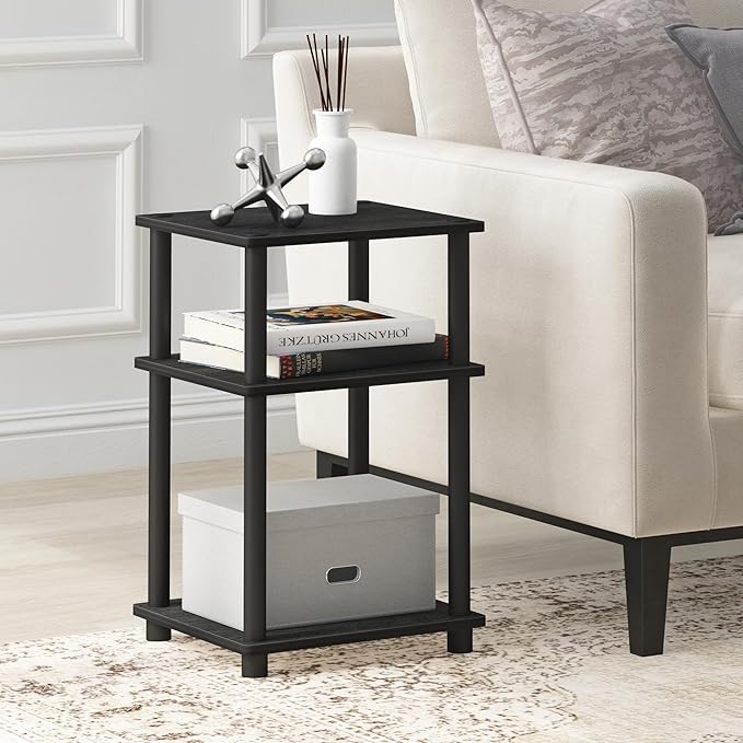 Furinno Just 3-Tier Turn-N-Tube End Table / Side Table / Night Stand / Bedside - Image 2