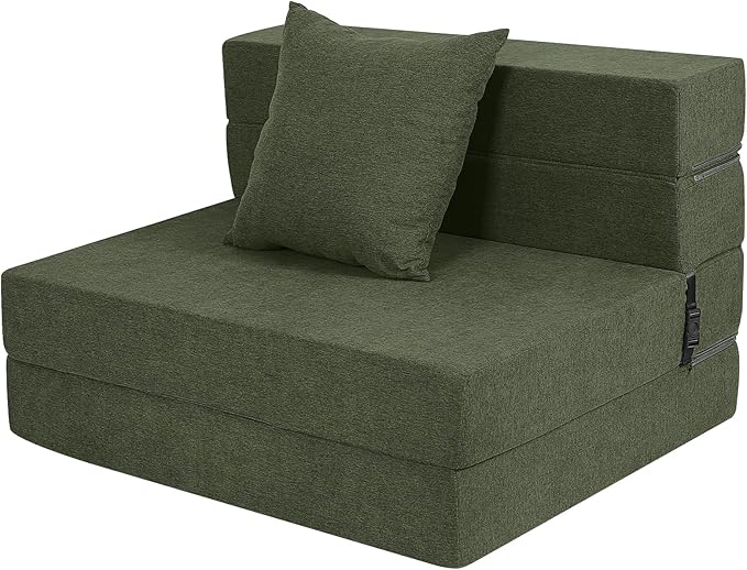 Folding Sofa Bed, High-Density Memory Foam Sofa Bed by LOVMOC