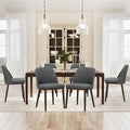 COLAMY Upholstered Dining Chairs Set of 6, Modern Kitchen Chairs by COLAMYINC