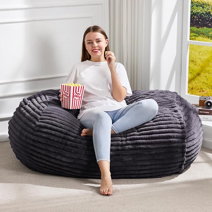 Hobestluk 3FT Bean Bag Chairs Adult Bean Bag by YourHomeDeservesMore