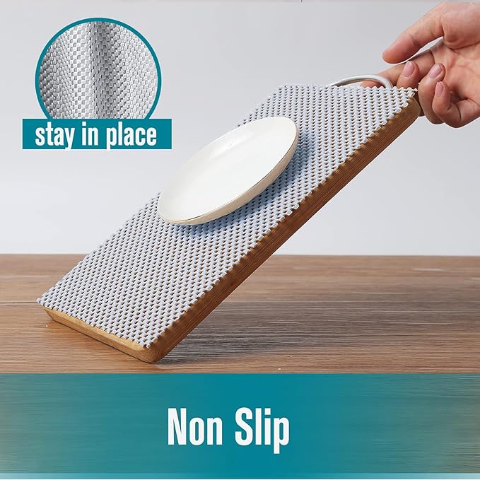 Shelf and Drawer Liner for Kitchen Cabinets Non-Adhesive, Non Slip Durable - Image 4