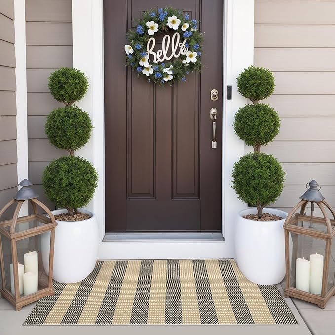 OJIA Front Door Rug 24"x51" Halloween Doormat Washable Fall Front Door Mat - Image 7