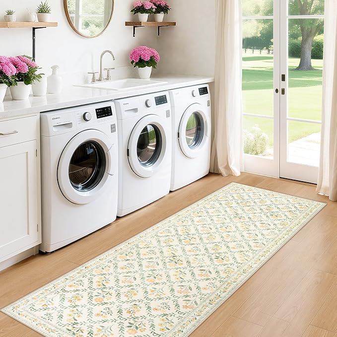 Runner Rug for Entryway: 2x10 Kitchen Rugs Non Slip Washable Ultra-Thin Soft - Image 4