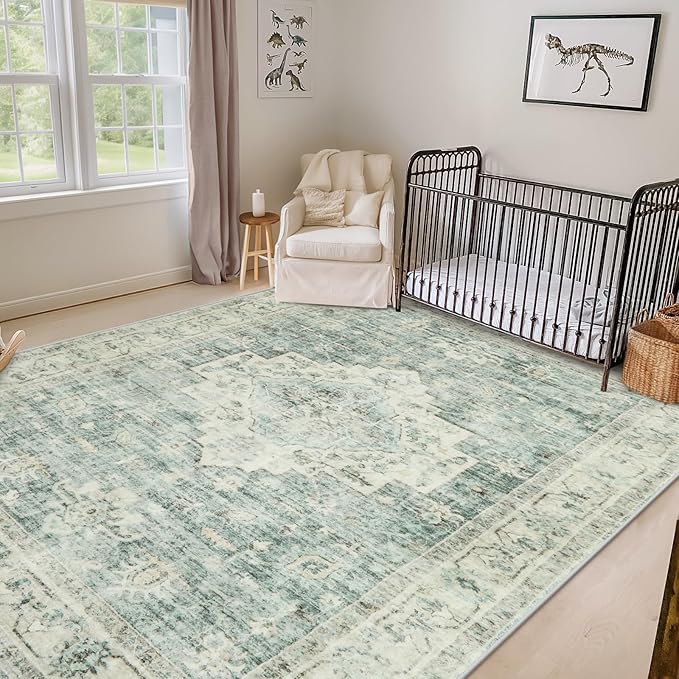 LIVEBOX Washable Area Rug 8x10 Rugs by LIVEBOX