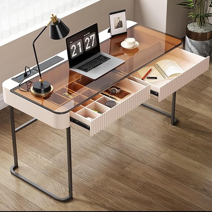 Lartis Office Desk with Drawers - Image 3