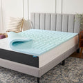 LUCID Gel Infused Memory Foam Mattress Topper – 2 Inch Mattress Topper – 5 by Lucid