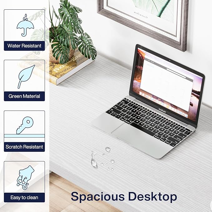 Tribesigns Writing Computer Desk, 55 inch Heavy Duty Study Desk - Image 8
