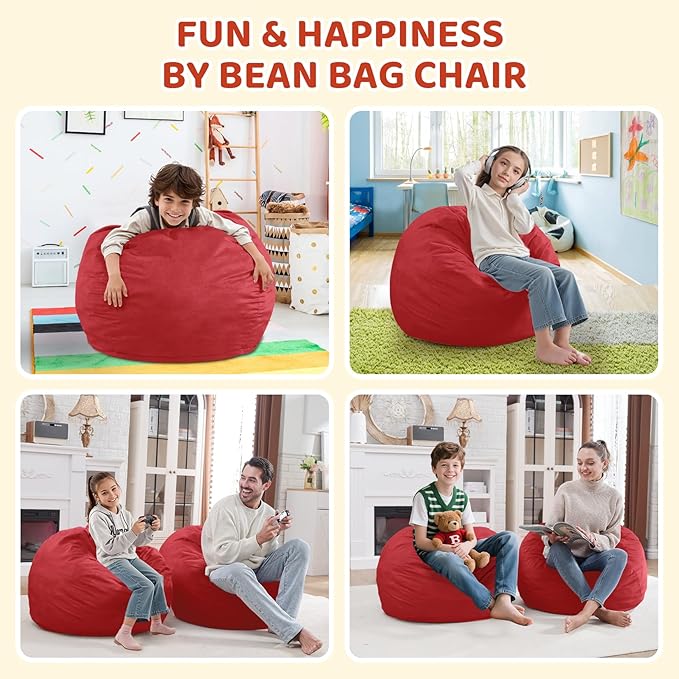 2FT Bean Bag Chair, Comfy Bean Bag Chairs - Image 5