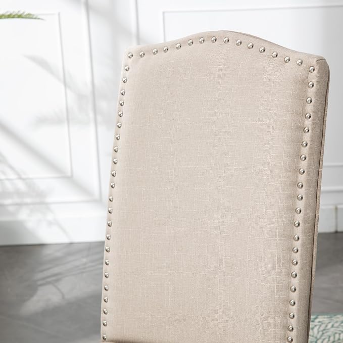 Stylish Upholstered Parsons Dining Chair Kitchen - Image 7