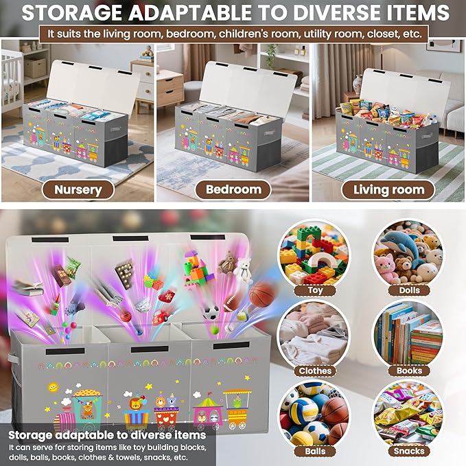 120L Large Toy Storage Box - Image 5