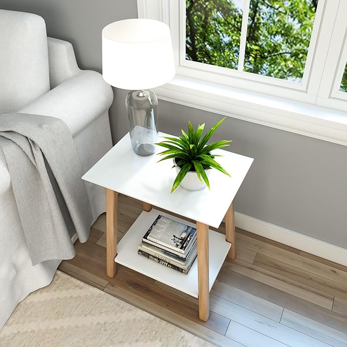 Plank+Beam Wooden Side Table - Image 5