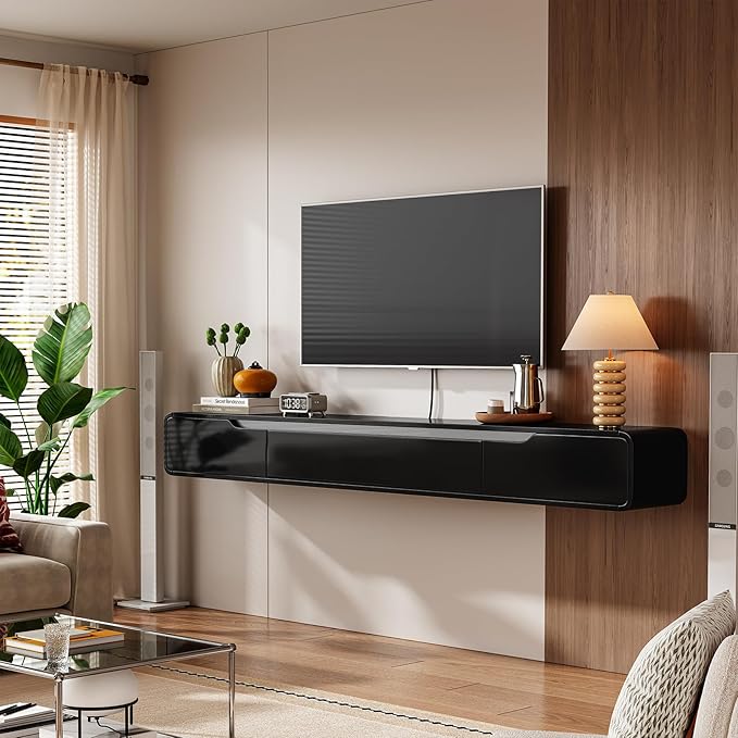 Fully-Assembled Floating TV Stand by FloatiCasa