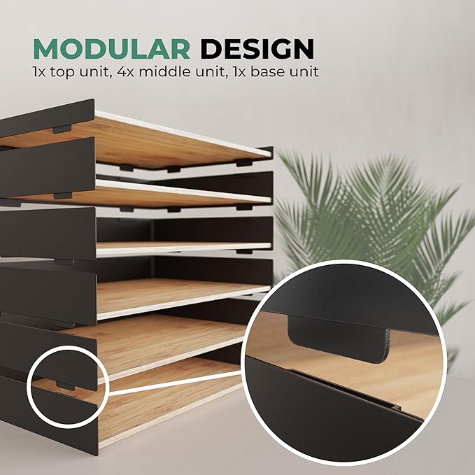 DesktopOrganizer-1drawer Prosumer's Choice Desk Paper Organizer Tray Wood - Image 5