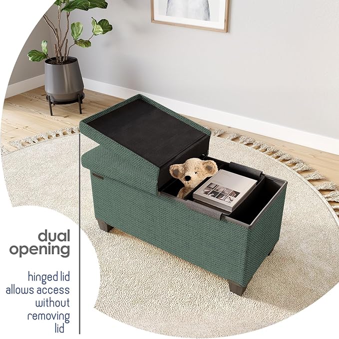 STORAGEBUD Storage Ottoman Bench - Image 9